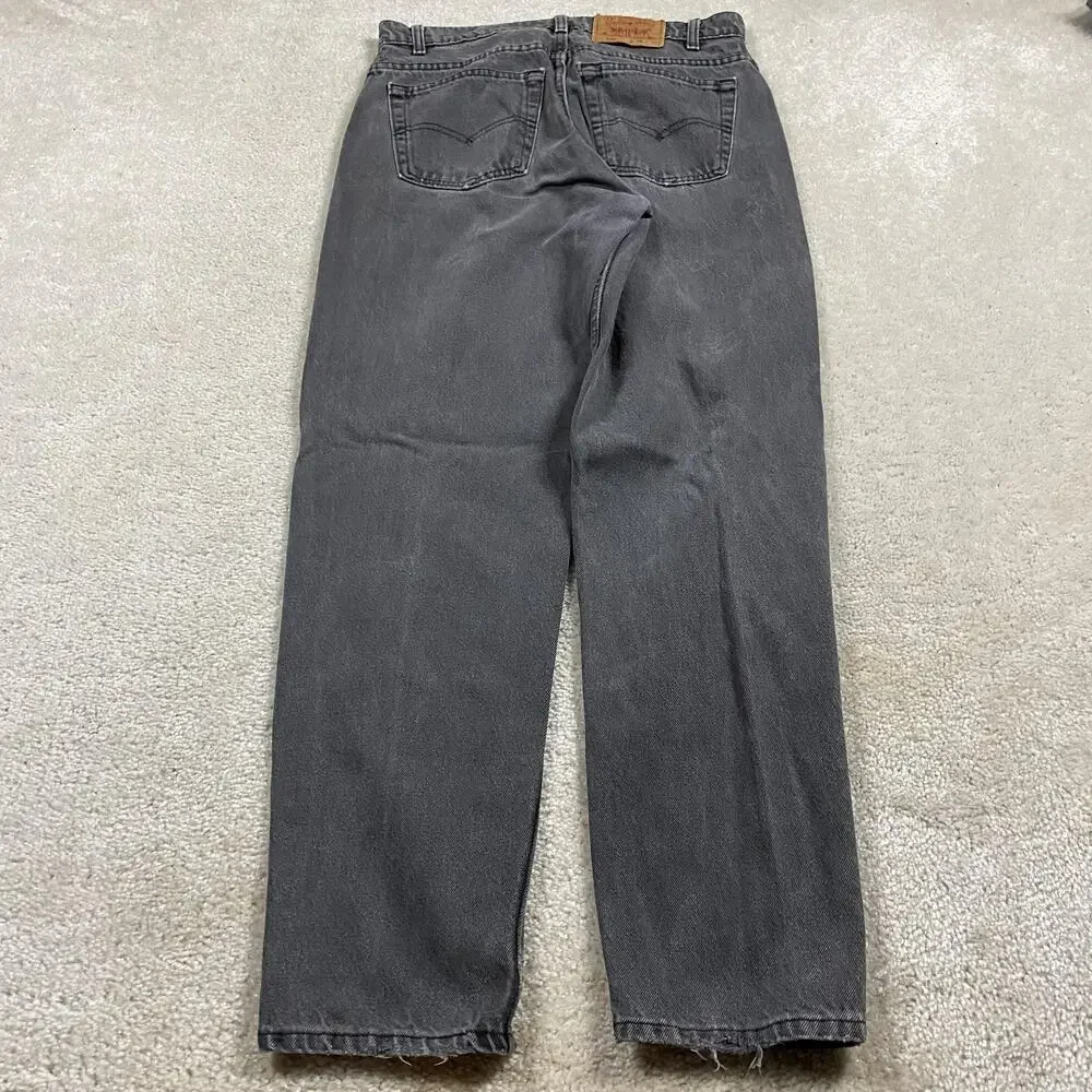 Vintage Levis 550 Jeans Mens 34x32* Gray Relaxed Fit Tapered Leg Denim USA 80s